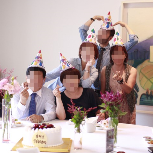 호텔소규모 생일파티-테이블데코와꽃바구니